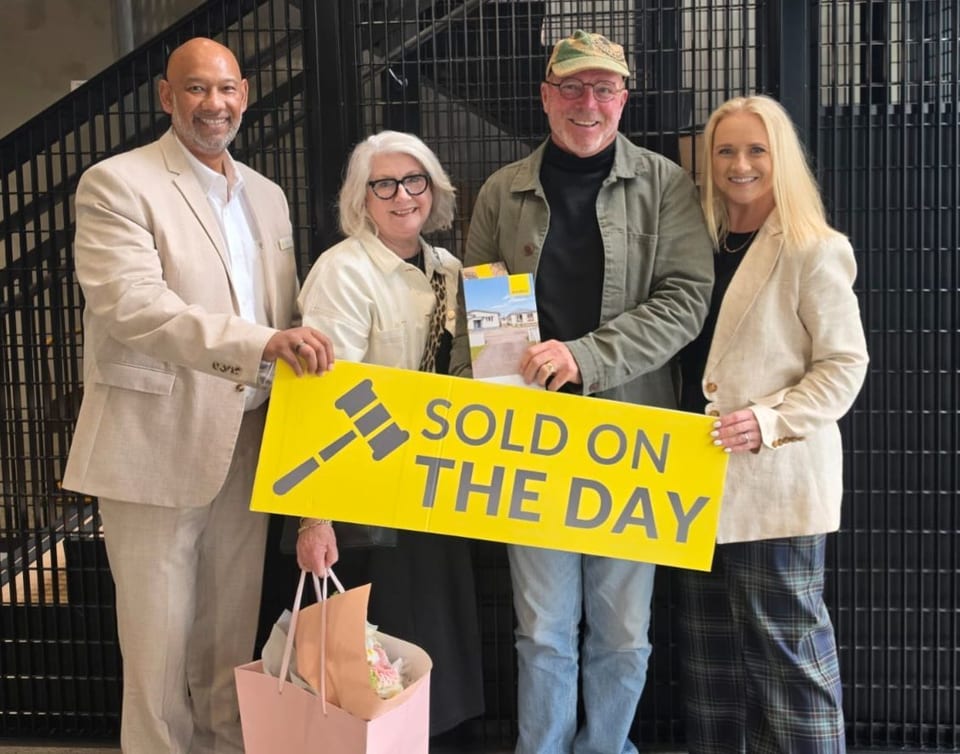 Levani Lum-On and the team with vendors, sold on auction day